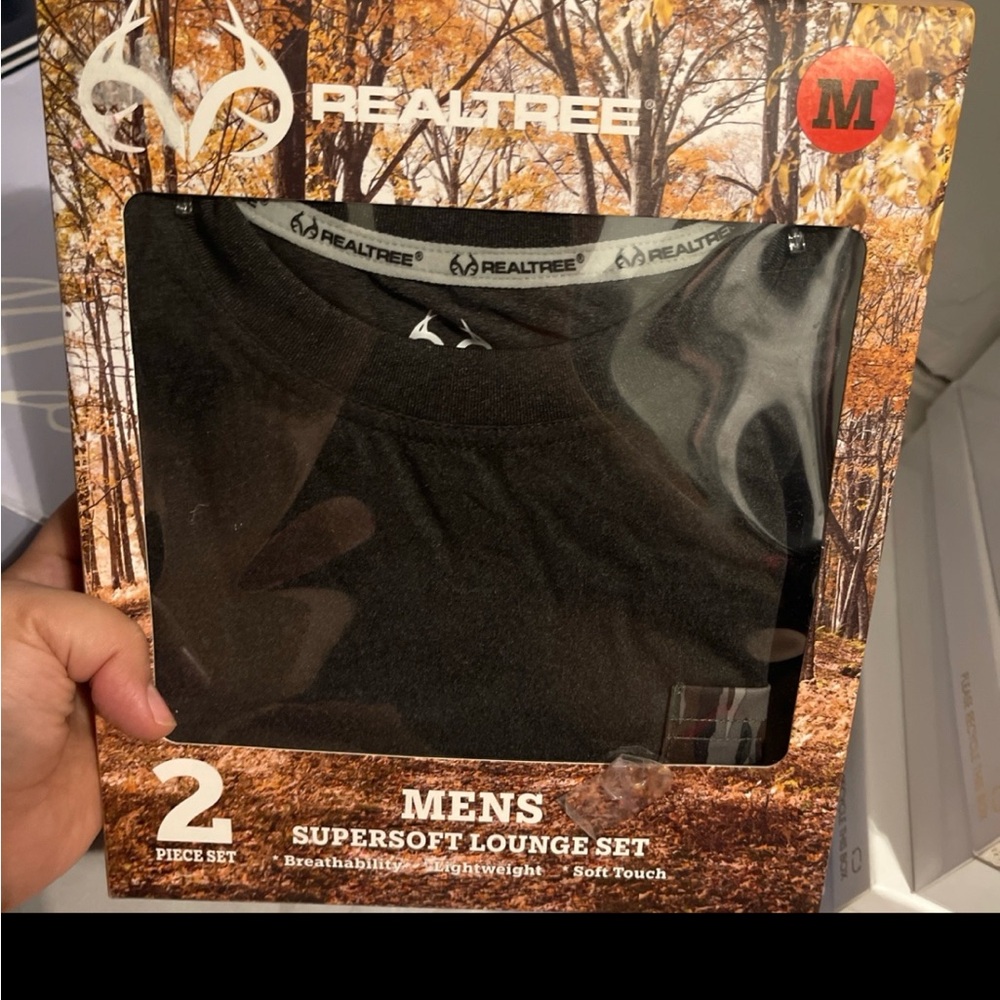 Realtree Men's Supersoft Lounge Set - Black